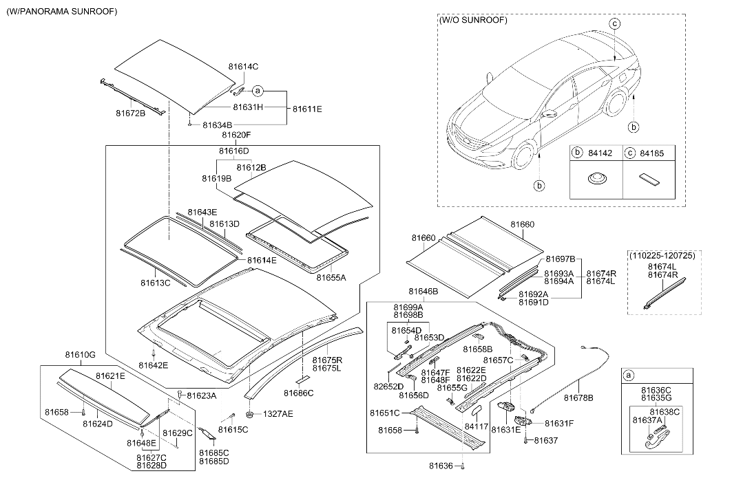 Hyundai 81618-3S000 Cover-Sunroof Decoration 81618-3S000 Hyundai Cover-Sunroof Decoration