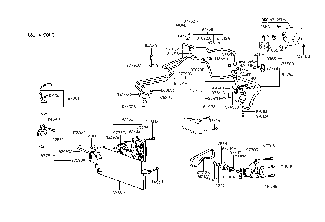 97768-22020 Hyundai Liquid Tube