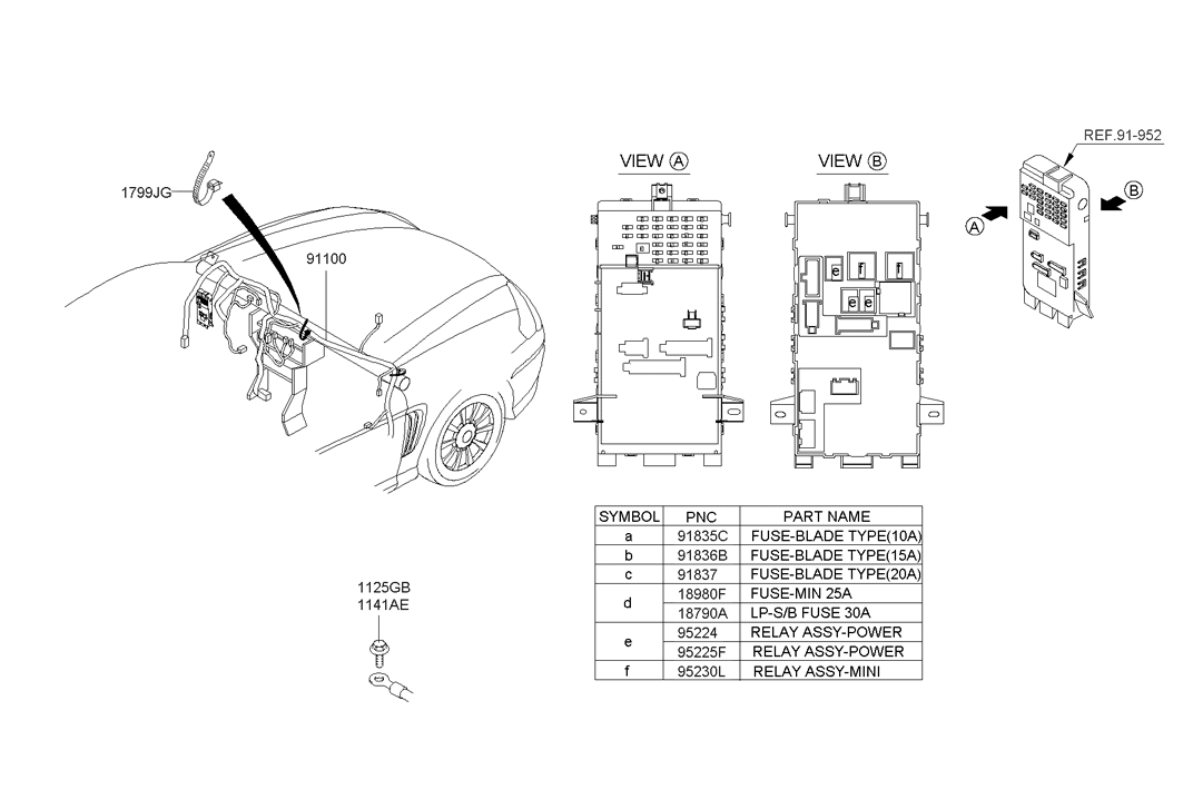 Hyundai 91171-2C400 Wiring Assembly Main 91171-2C400 Hyundai Wiring Assembly Main