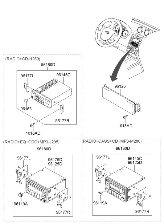 96145-2C100 Hyundai Deck Assembly-Disc