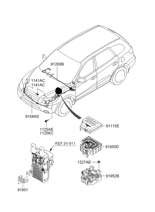 Hyundai 91840-0W010 Wiring Assembly Fem 91840-0W010 Hyundai Wiring Assembly Fem