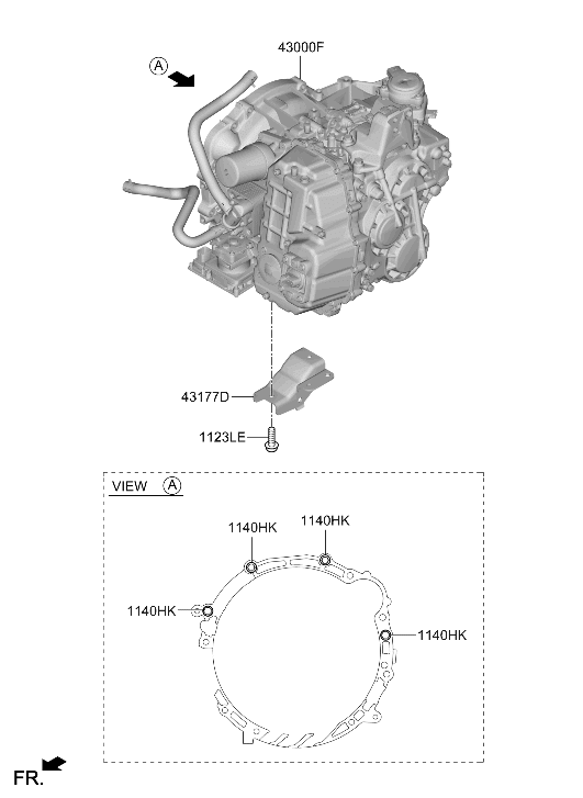 Hyundai 43000-2N112 TRANSMISSION ASSY-DCT(WITHOUT) 43000-2N112 Hyundai TRANSMISSION ASSY-DCT(WITHOUT)