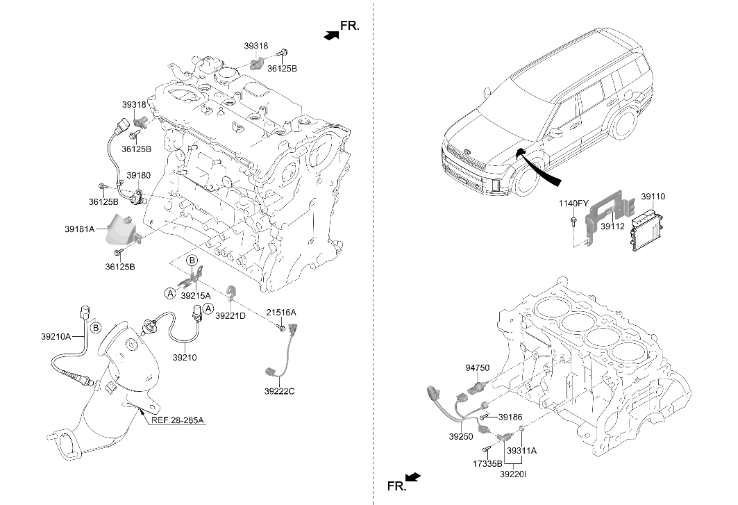 39103-2S031 Hyundai Electronic Control Unit