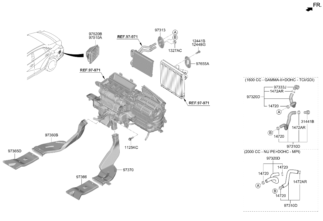 Hyundai 97311-AA300 Water Inlet Hose Assembly 97311-AA300 Hyundai Water Inlet Hose Assembly
