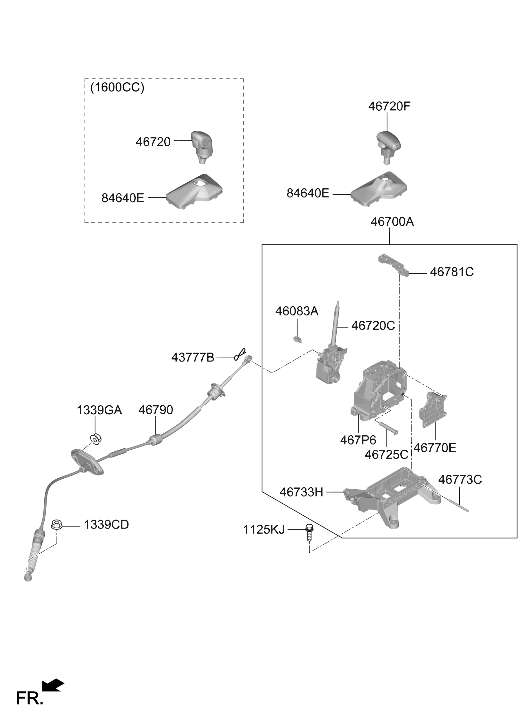 84633-AA010-NNB Hyundai BOOT ASSY-SHIFT LEVER