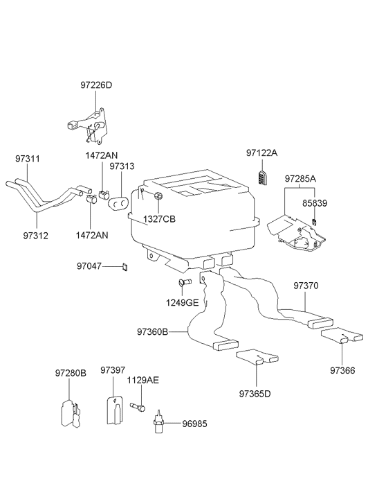 13271-06006-K Hyundai Nut(Windshield Washer)