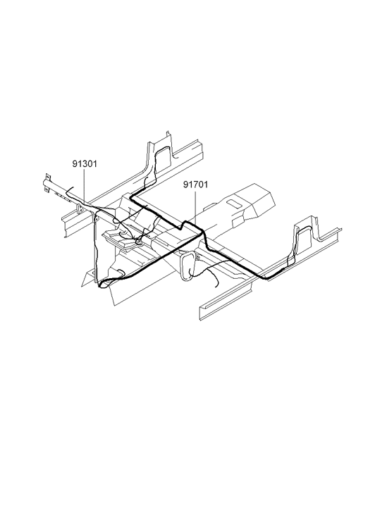 91300-3D211 Hyundai Instrument Wiring Assembly
