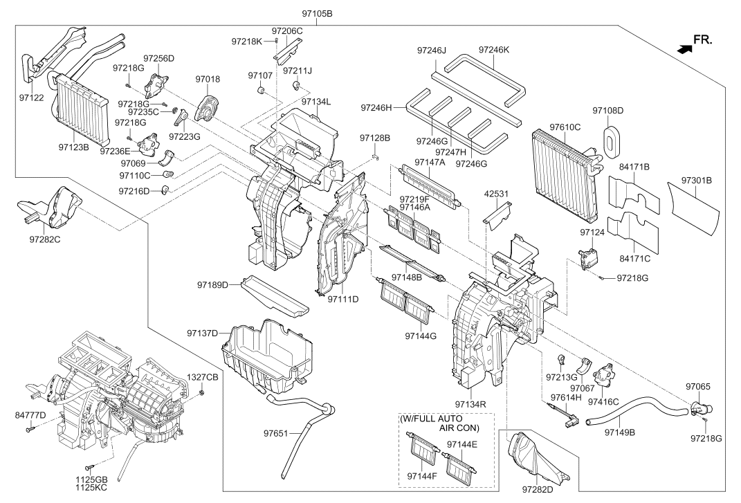 Hyundai 97158-3X000 Temperature Door Lever 97158-3X000 Hyundai Temperature Door Lever