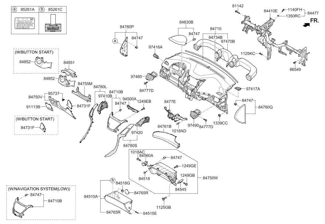 Hyundai 84410-3XAB0 Cowl Cross Bar Assembly 84410-3XAB0 Hyundai Cowl Cross Bar Assembly