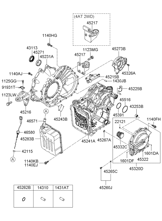 Hyundai 45295-3A000 Seal Ring 45295-3A000 Hyundai Seal Ring