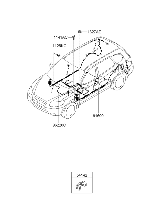 Hyundai 91500-0W021 Wiring Assembly Floor 91500-0W021 Hyundai Wiring Assembly Floor