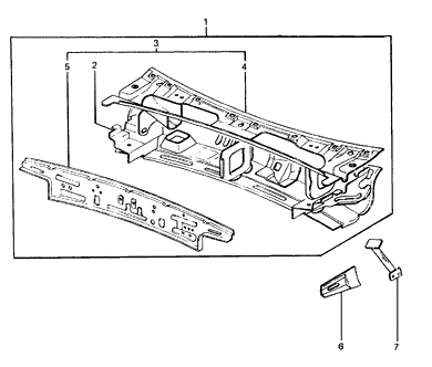 66701-21301 Hyundai Panel Complete-Cowl