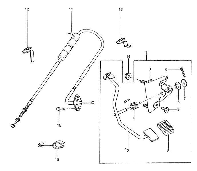 32711-21005 Hyundai Bracket-Accelerator Pedal