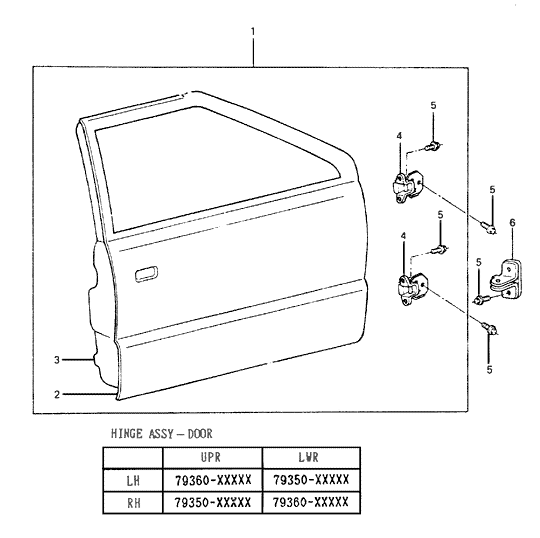 Hyundai 76002-21121 Front Door Panel Assembly Right Hand 76002-21121 Hyundai Front Door Panel Assembly Right Hand