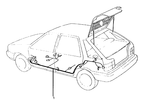 Hyundai 91501-21433 Wiring Assembly-Rear 91501-21433 Hyundai Wiring Assembly-Rear