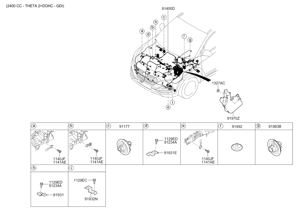 Hyundai 91431-D3162 Wiring Assembly Control 91431-D3162 Hyundai Wiring Assembly Control