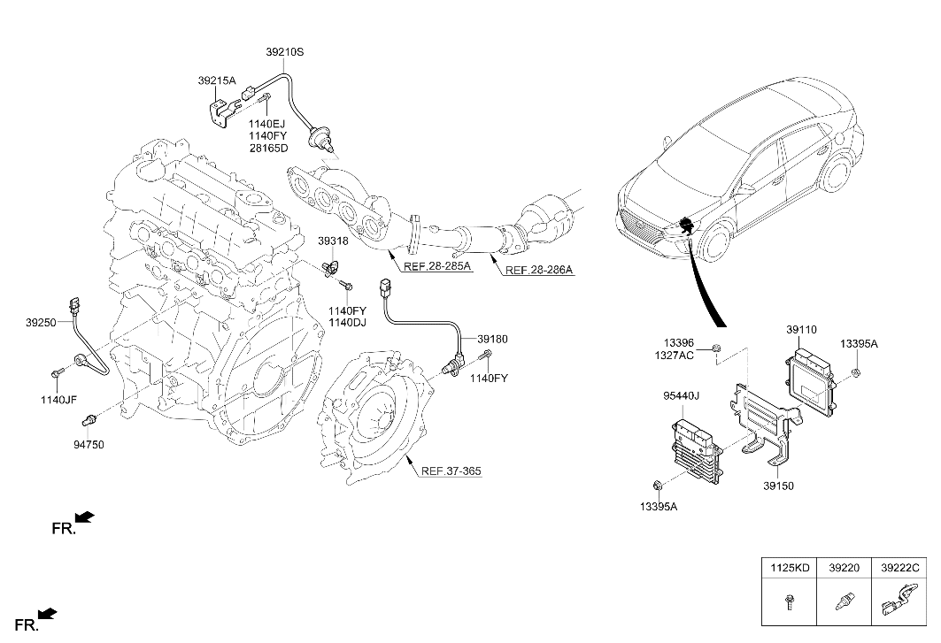 95441-2BAN0 Hyundai T/M Control Unit