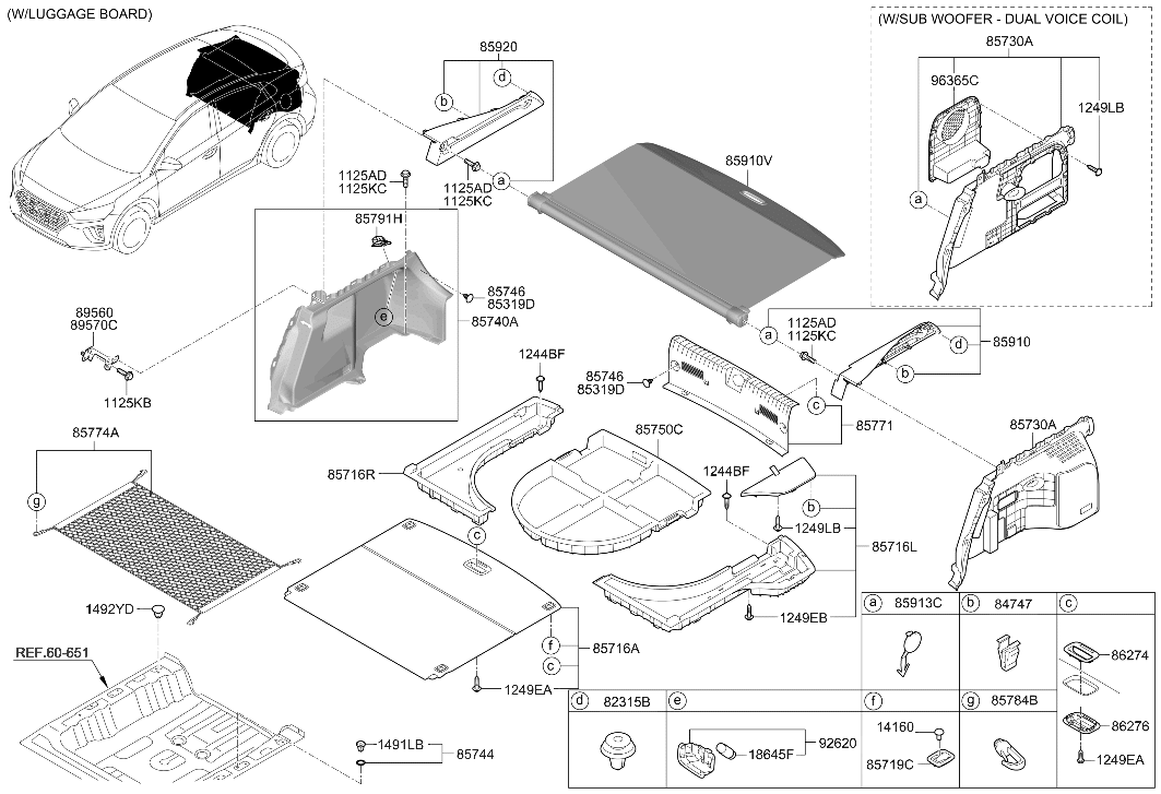 Hyundai 85790-G2400-T9Y Net Assembly-Luggage 85790-G2400-T9Y Hyundai Net Assembly-Luggage