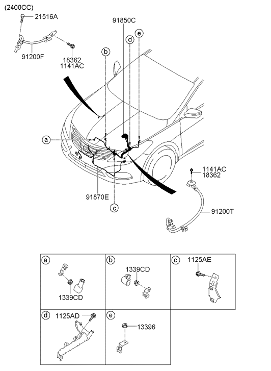 91840-3V010 Hyundai Wiring Harness-Fem