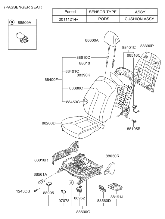 88952-3V500 Hyundai Unit-Odu(Pods)