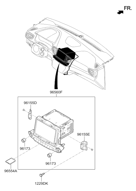 96554-G7201 Hyundai Map Navigation External Memory