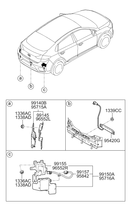 95822-G2000 Hyundai Bracket-Mounting,RH