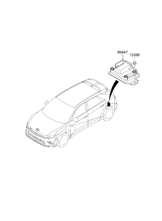 Hyundai 95447-18300 ECU-ELSD 95447-18300 Hyundai ECU-ELSD