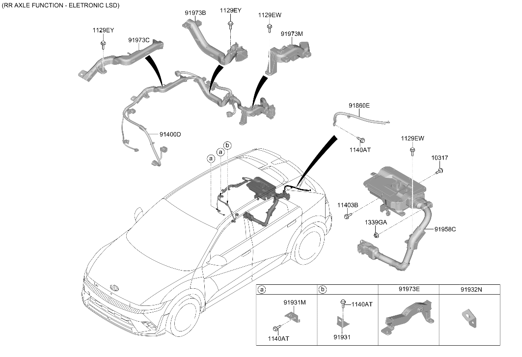 Hyundai 91450-NI010 Control Wiring Assembly 91450-NI010 Hyundai Control Wiring Assembly