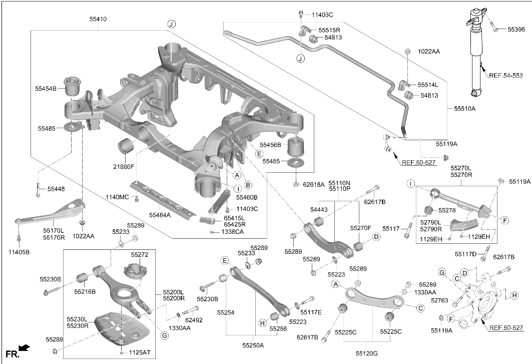 Hyundai 554F5-NI000 STAY,RH 554F5-NI000 Hyundai STAY,RH