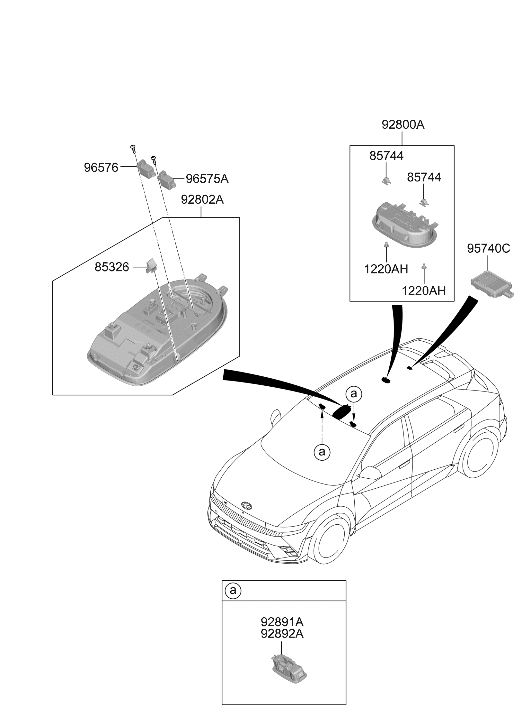 Hyundai 95740-NI000 SENSOR ASSY-RR OCCUPANT ALERT 95740-NI000 Hyundai SENSOR ASSY-RR OCCUPANT ALERT