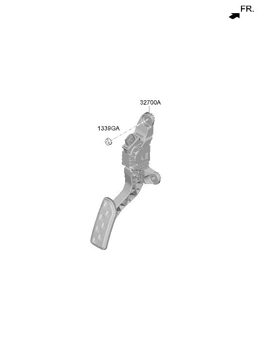 32700-NI110 Hyundai PEDAL ASSY-ACCELERATOR