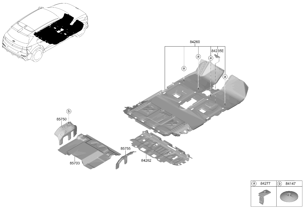 Hyundai 84268-NI000 COVER-VIN NO. 84268-NI000 Hyundai COVER-VIN NO.