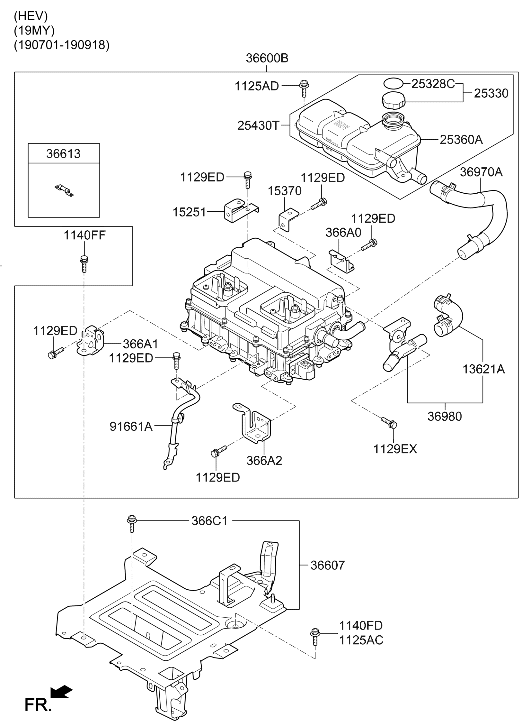 36920-2B104 Hyundai Hose Assembly