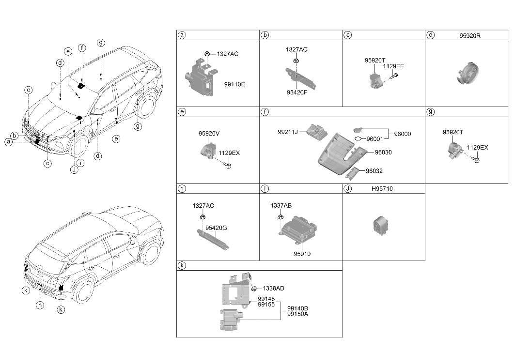 Hyundai 95910-CW310 Air Bag Control Module Assembly 95910-CW310 Hyundai Air Bag Control Module Assembly