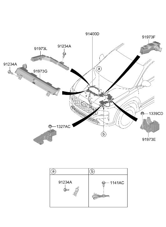 Hyundai 91400-CL192 Control Wiring Assembly 91400-CL192 Hyundai Control Wiring Assembly