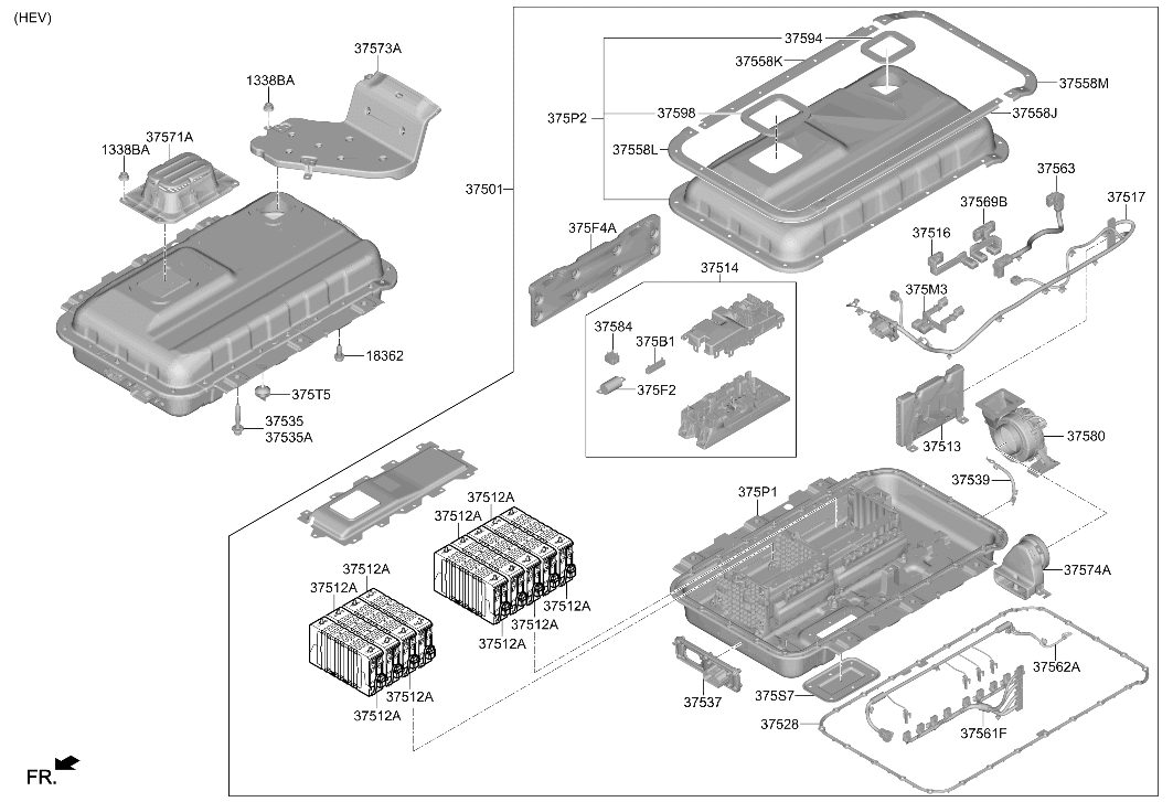Hyundai 37535-P4000 Bolt & Washer Assembly 37535-P4000 Hyundai Bolt & Washer Assembly