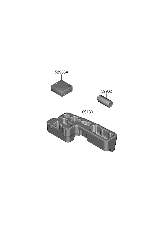 Hyundai 09139-HB000 CASE-TIRE MOBILITY KIT 09139-HB000 Hyundai CASE-TIRE MOBILITY KIT