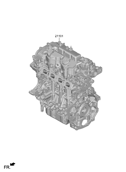 Hyundai 127A1-2MU00 Sub Engine Assembly 127A1-2MU00 Hyundai Sub Engine Assembly