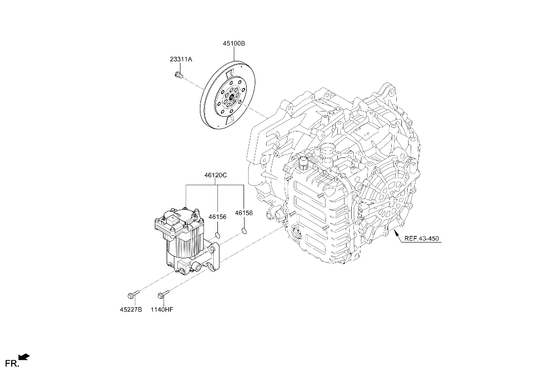 45100-3D500 Hyundai Damper Assembly-Torsional