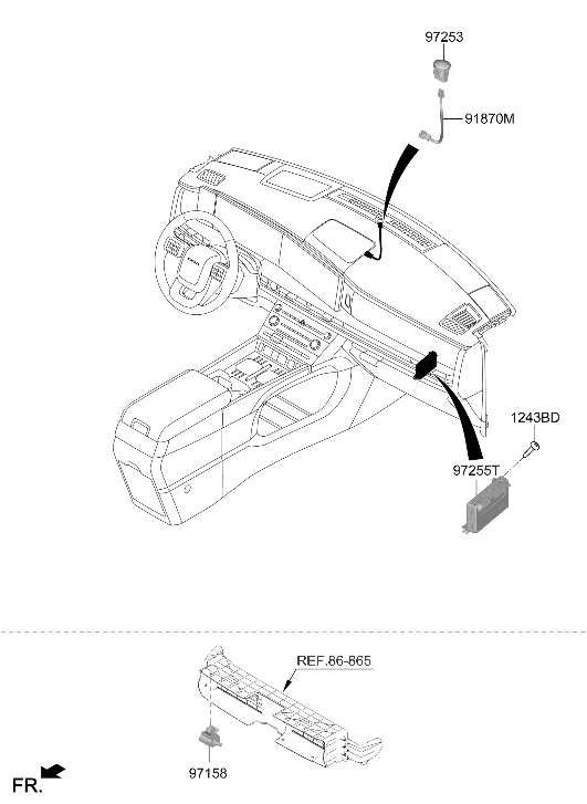 Hyundai 97255-HB010 Control Assembly 97255-HB010 Hyundai Control Assembly