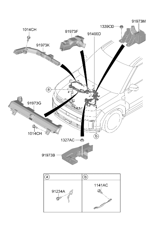 Hyundai 91400-HB010 Control Wiring Assembly 91400-HB010 Hyundai Control Wiring Assembly
