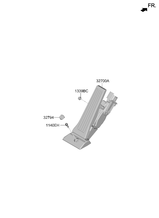 Hyundai 32700-HB100 PEDAL ASSY-ACCELERATOR 32700-HB100 Hyundai PEDAL ASSY-ACCELERATOR