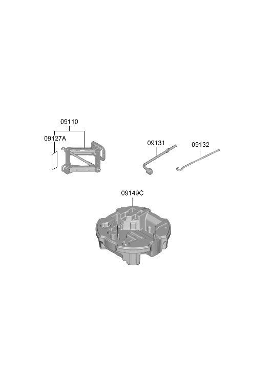 09127-1C000 Hyundai Label
