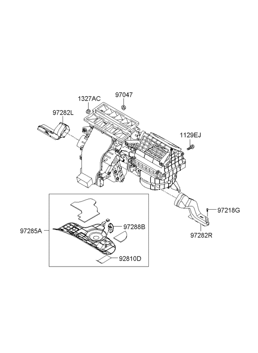 Hyundai 97111-3L000 Duct-Air,LH 97111-3L000 Hyundai Duct-Air,LH