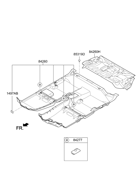14972-30030 Hyundai FASTENER-Magic Tape