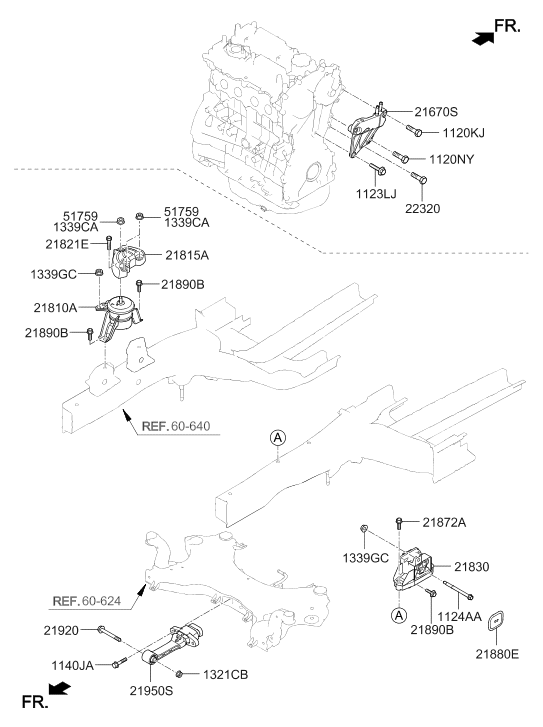 Hyundai 21892-M5000 Bolt 21892-M5000 Hyundai Bolt