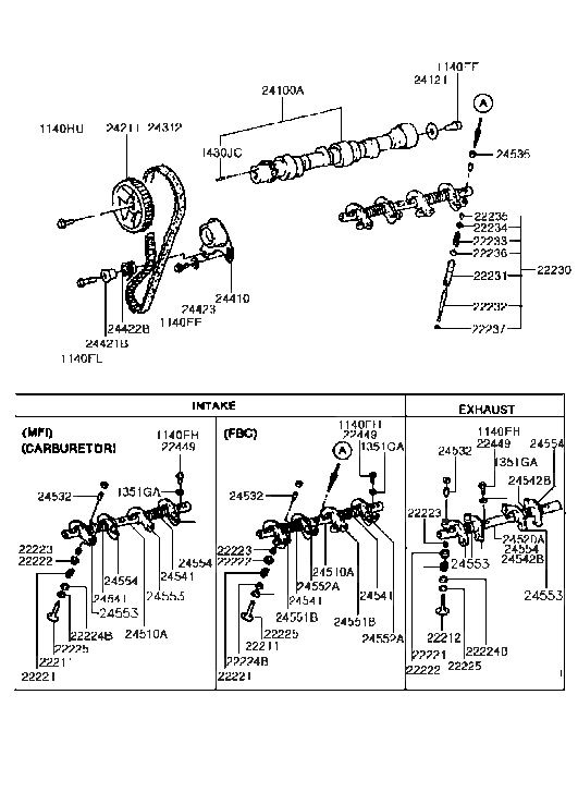 Hyundai 24532-21004 Screw-Rocker Arm Adjusting 24532-21004 Hyundai Screw-Rocker Arm Adjusting