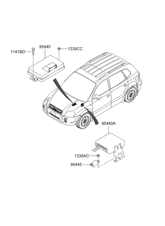 Hyundai 95447-39982 ECU-4WD 95447-39982 Hyundai ECU-4WD