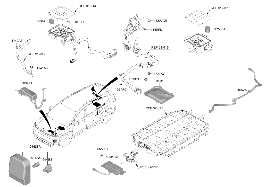 Hyundai 91688-TD020 BAG ASSY-ADAPTER 91688-TD020 Hyundai BAG ASSY-ADAPTER