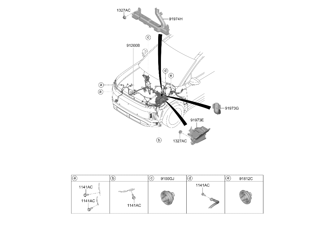 Hyundai 91961-DO220 Protector Wiring 91961-DO220 Hyundai Protector Wiring